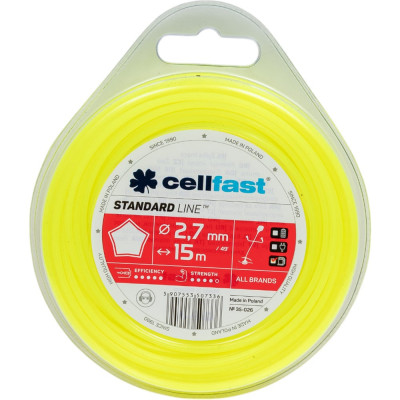 Cellfast Лески для триммеров - звездочка 2,7 мм x 15 м 35-026