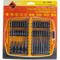 Набор бит 1/4" (45 предметов) Энкор 19825