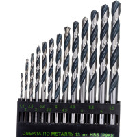Набор сверл по металлу 13 шт. (1,5-6,5 мм) Энкор 21176