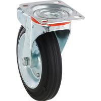 Колесо с вращающейся опорой, пластиной крепления и передним тормозом (200 мм; 230 кг) Tellure rota 535426