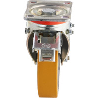 Колесо с вращающейся опорой, пластиной крепления и задним тормозом (150 мм; 600 кг) Tellure rota 656604