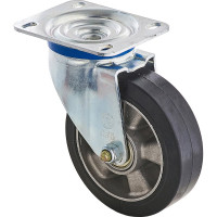 Колесо с вращающейся опорой и пластиной крепления (200 мм; 500 кг) Tellure rota 724506