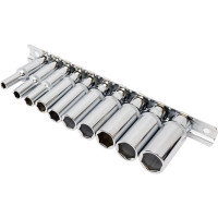 Набор торцевых глубоких головок 1/4"DR на держателе Ombra 914110