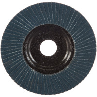 Круг лепестковый торцевой синий (125х22,2 мм; Р80) АТАКА 993490