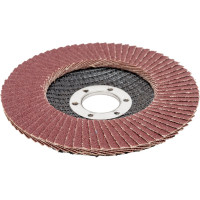 Круг лепестковый торцевой коричневый (115х22,2 мм; Р100) АТАКА 680720