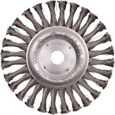 Щетка круглая витая (178 мм) для УШМ АТАКА 26590