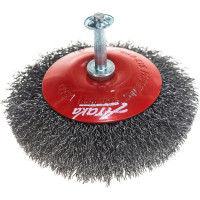 Щетка вогнутая 210006120 (100 мм) для дрели АТАКА 22382