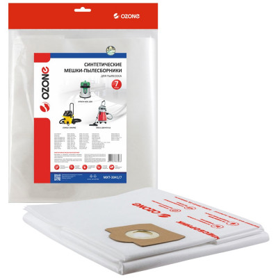 Мешок-пылесборник turbo синтетический 7 шт. (до 36 л) OZONE MXT-3041/7