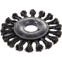 Щётка круглая, витая стальная проволока №133 (100 мм; 22.2 мм) для УШМ Атака 26587