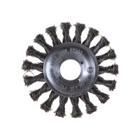 Щётка круглая, витая стальная проволока №133 (100 мм; 22.2 мм) для УШМ Атака 26587