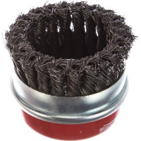 Щётка чашеобразная с кольцом, витая стальная проволока №013 (80 мм; М14) для УШМ Атака 21782