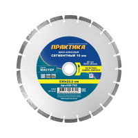 Диск алмазный сегментный Мастер (230х22.2 мм) ПРАКТИКА 030-702