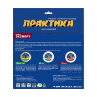 Диск алмазный Эксперт по стеклу (125х22.2/20 мм) ПРАКТИКА 030-825