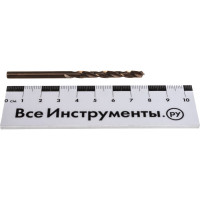 Сверло по металлу кобальтовое (4.5х80 мм) ПРАКТИКА 033-475