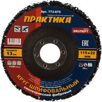 Круг абразивный синтетический торцевой (115x22.2 мм) ПРАКТИКА 773-675