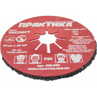 Круг абразивный торцевой (125 мм; Р24) ПРАКТИКА 038-685
