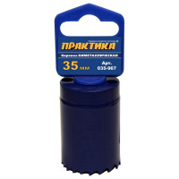 Коронка биметаллическая (35 мм) ПРАКТИКА 035-967