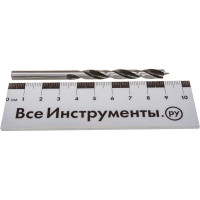 Набор сверл по дереву Профи (5 шт; 4, 5, 6, 8, 10 мм) ПРАКТИКА 640-353