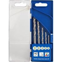 Набор сверл по металлу Профи (5 шт; 2-6 мм) ПРАКТИКА 640-230