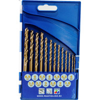 Набор сверл по металлу Эксперт кобальтовые (13 шт; 1.5-6.5 + 3.2, 4.2 мм) ПРАКТИКА 640-292