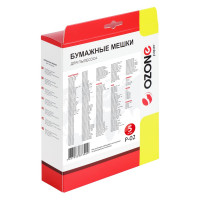 Мешки-пылесборники оригинальные бумажные OZONE (5 шт.) Electolux P-02