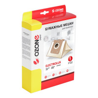 Мешки-пылесборники оригинальные бумажные OZONE (5 шт.) Electolux P-02