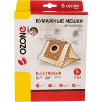 Мешки-пылесборники оригинальные бумажные OZONE (5 шт.) Electolux P-02
