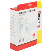 Мешки-пылесборники оригинальные бумажные OZONE (5 шт.) Samsung P-04