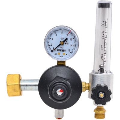 Регулятор углекислотный с подогревателем, ротаметром и манометром У-30-КР1П-Р REDIUS 053031