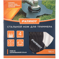 Нож 4-лопастной PT-GCB4T (230 мм; 25.4 мм; 1.6 мм) для триммеров PATRIOT 809115205