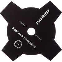 Нож 4-лопастной PT-GCB4T (230 мм; 25.4 мм; 1.6 мм) для триммеров PATRIOT 809115205