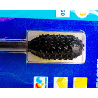 Шарошка стальная овальная по дереву (13х28 мм) ПРАКТИКА 648-342