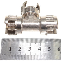 Переходник T-образный байонет (3xМ1/4"; блистер) 48В 345 GAV 38925