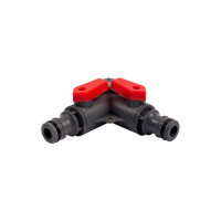 Разветвитель двухканальный (1/2"; 3/4") QUATTRO ELEMENTI 646-027