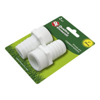 Штуцер для шланга 1" х 25 мм 2шт. QUATTRO ELEMENTI 771-909