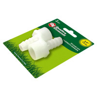 Штуцер для шланга 3/4" х 12 мм 2шт. QUATTRO ELEMENTI 771-893