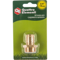 Штуцер для шланга 3/4" х 19 мм QUATTRO ELEMENTI 771-831