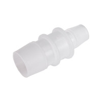 Адаптер соединитель шлангов ёлочка (19 - 12 мм; пластик) QUATTRO ELEMENTI 771-961