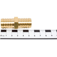 Адаптер соединитель шлангов ёлочка (19 - 19 мм; латунь) QUATTRO ELEMENTI 771-947