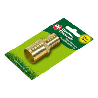 Адаптер соединитель шлангов ёлочка (25 - 19 мм; латунь) QUATTRO ELEMENTI 771-923