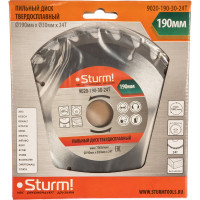 Диск пильный по дереву (190х30 мм; 24T) Sturm 9020-190-30-24T