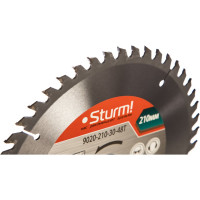 Диск пильный по дереву (210х30 мм; 48T) Sturm 9020-210-30-48T