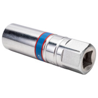 Свечная шестигранная головка 3/8", 16мм, магнитный фиксатор KING TONY 366516