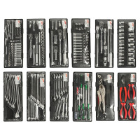 Тележка инструментальная с набором инструментов 7 секций 225 предметов JTC-3931+225