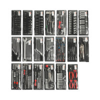 Инструментальная тележка с набором инструментов 7 секций 344 предмета JTC-3931+344