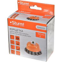 Корщетка-насадка для УШМ (100 мм; М14) Sturm 5240203