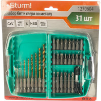 Набор бит и сверл по металлу (31 предмет) Sturm 1270604