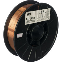 Проволока сварочная омедненная ER-70S-6 (0.8 мм; кассета 5 кг; аналог СВ-08ГС) БАРСВЕЛД СВ000008399