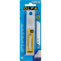 Несегментированные лезвия OLFA 18 мм, серрейторная заточка OL-LWB-3B