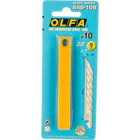 Сегментированные лезвия OLFA 9х80х0.38 мм 10 шт. OL-SAB-10B